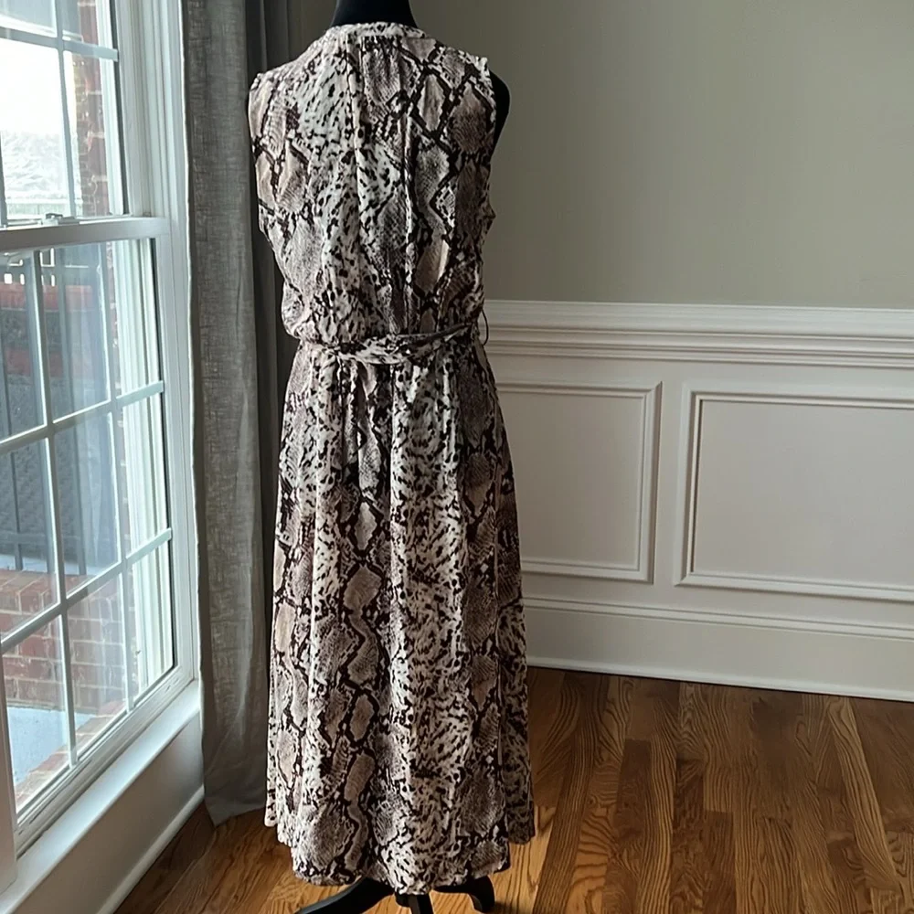 R-Label Snakeskin Print Dress 🤎